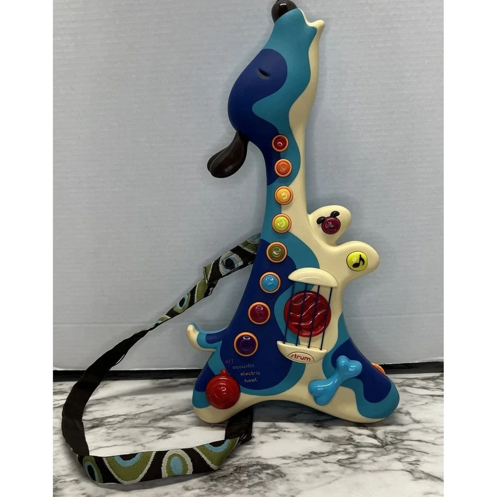 B Toys Electric Guitar Interactive Woofer Hound Dog Musical Instrument Music Toy
